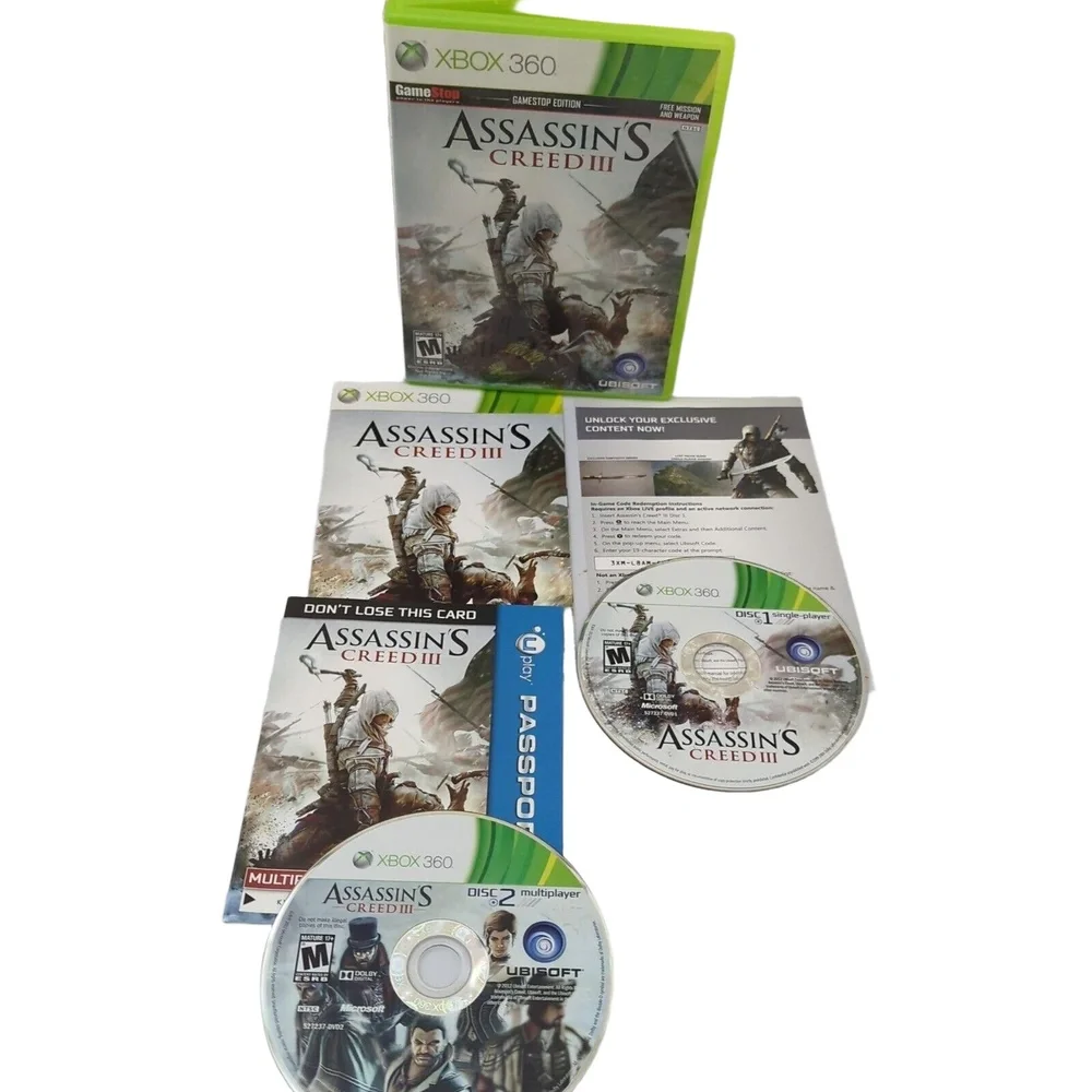 MicroSoft Xbox 360 Assassin’s Creed‎ 3 Tested Complete With Manual